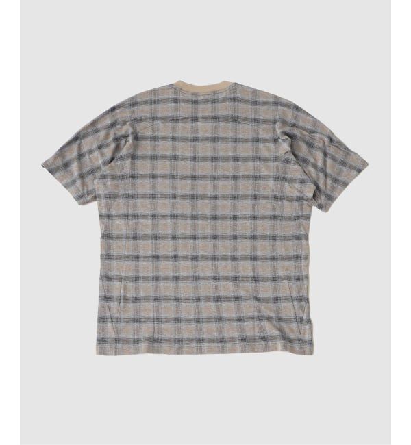 EDIFICE「White Mountaineering CHECK JACQUARD YORK SLEEVE Tシャツ」|Tシャツ・カットソー|