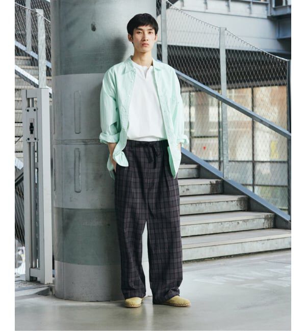 JOURNAL STANDARD「T/C サッカー オーバー パンツ」|スラックス|