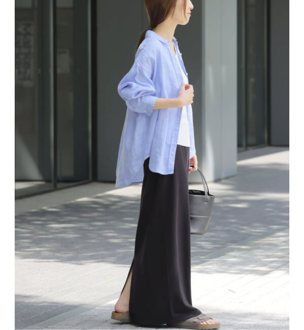 JOURNAL STANDARD relume「《追加2》カラーリネンオーバーサイズシャツ」|シャツ・ブラウス|