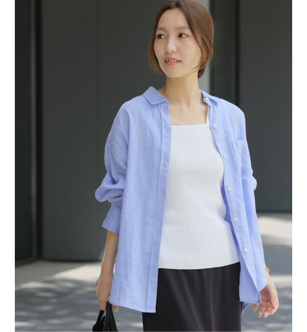 JOURNAL STANDARD relume「《追加2》カラーリネンオーバーサイズシャツ」|シャツ・ブラウス|