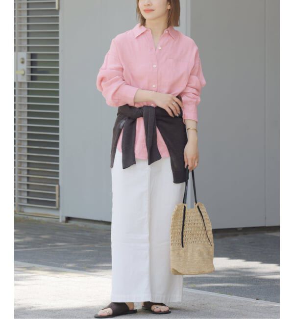 JOURNAL STANDARD relume「《追加2》カラーリネンオーバーサイズシャツ」|シャツ・ブラウス|