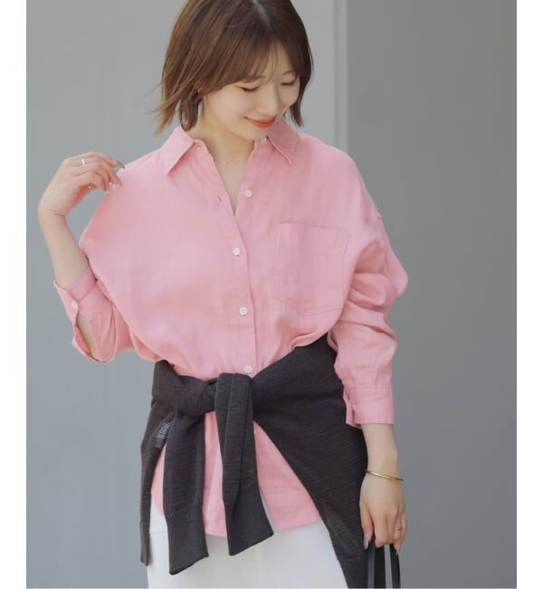 JOURNAL STANDARD relume「《追加2》カラーリネンオーバーサイズシャツ」|シャツ・ブラウス|