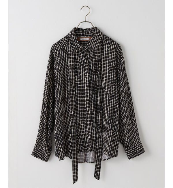 NOBLE「Room no.8/ルームエイト PRINT RIBBON SHIRTS」|シャツ・ブラウス|
