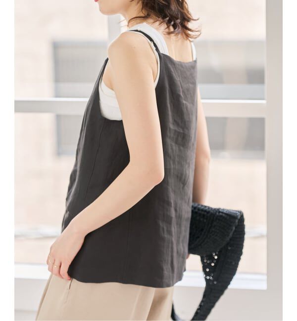Spick and Span「《予約》TICCA リネンキャミソールベスト」|ベスト・ジレ|