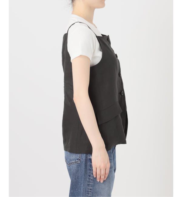 Spick and Span「《予約》TICCA リネンキャミソールベスト」|ベスト・ジレ|