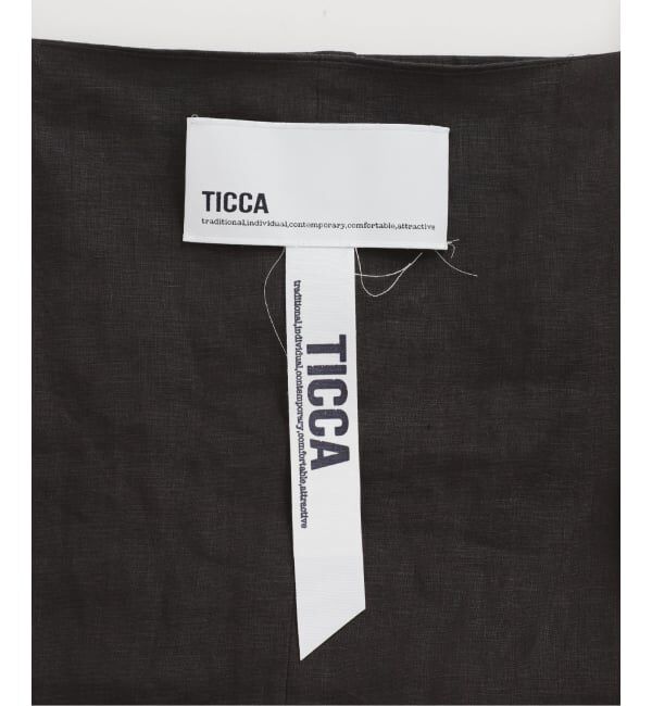 Spick and Span「《予約》TICCA リネンキャミソールベスト」|ベスト・ジレ|