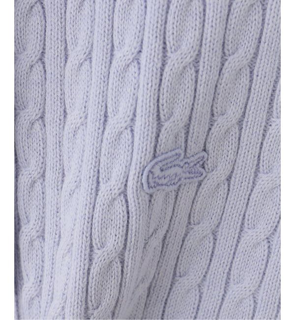 U by SPICK&SPAN「LACOSTE / ラコステ ポロ半袖ニット」|ニット・セーター|