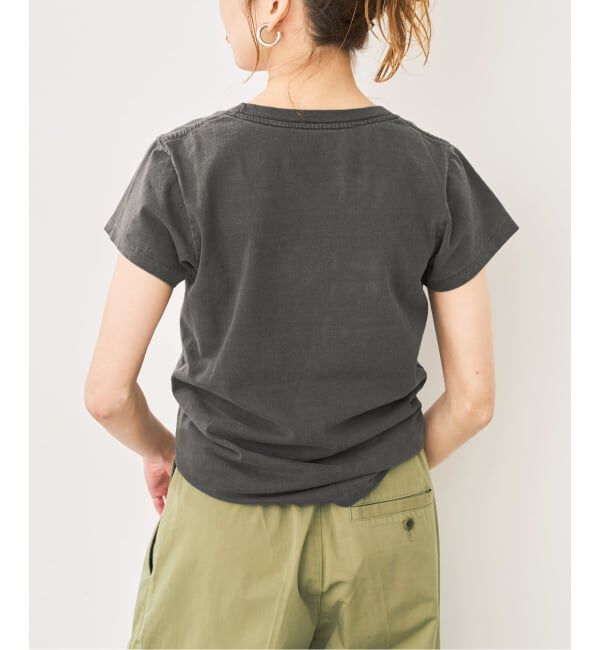 Spick and Span「Mixta / ミクスタ U NECK T-SHIRT PALM TREE」|Tシャツ・カットソー|