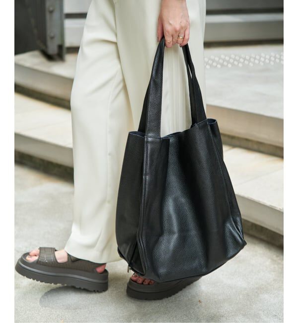 「《WEB限定》MILLELA FIRENZE/ミレッラ  BIG LEATHER TOTE」|トートバッグ|