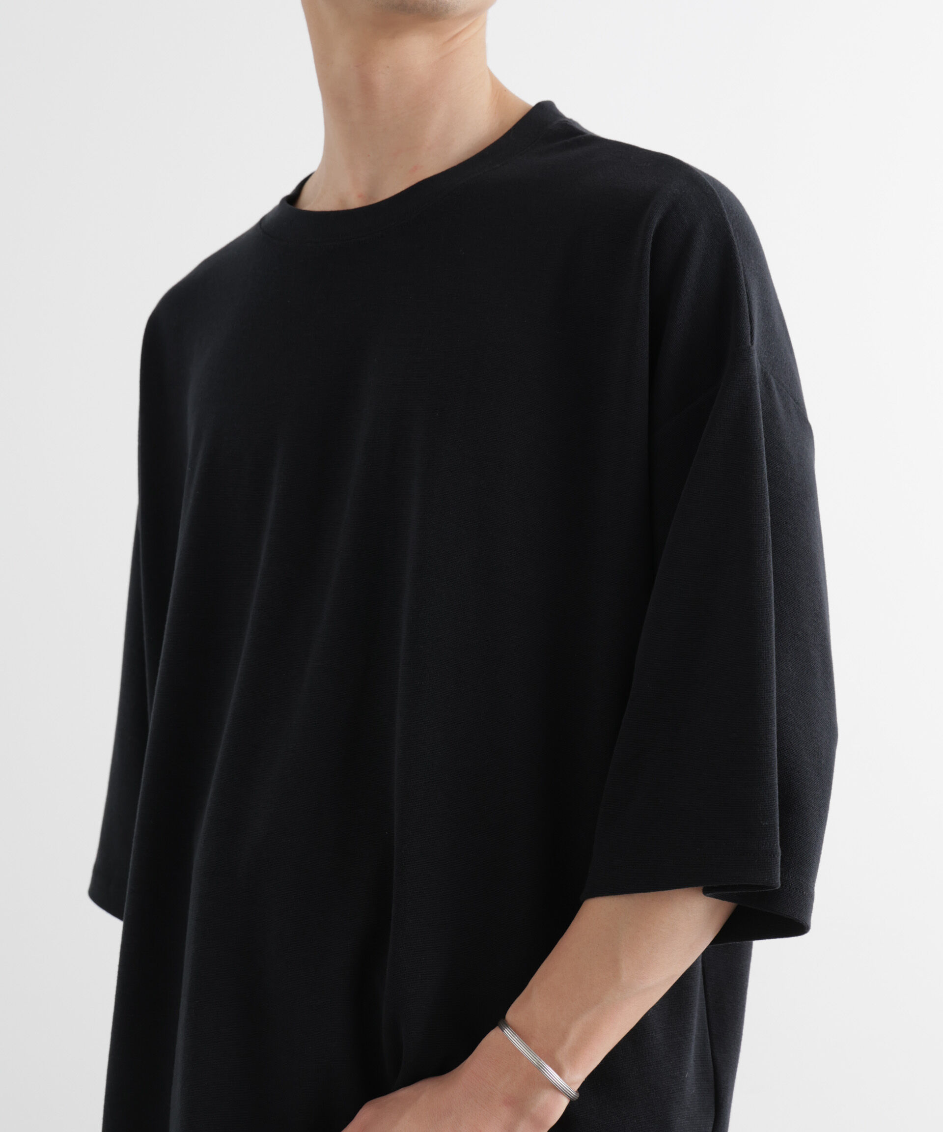 nano･universe「WEB限定/ストレッチフライス BIGTシャツ 半袖」|Tシャツ・カットソー|