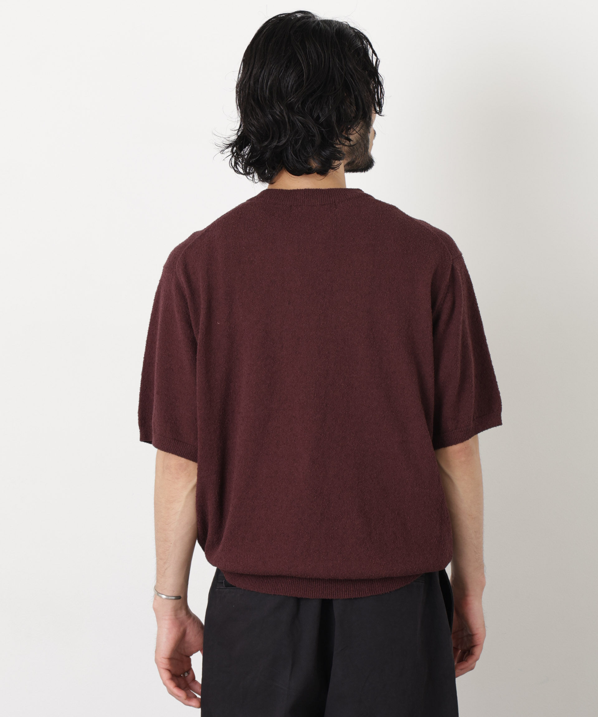 nano･universe「C/Ny ブークレ クルーネックニットTEE」|ニット・セーター|