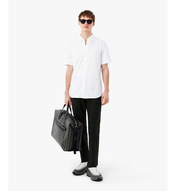 LACOSTE「スリムフィットミニマル半袖ボタンシャツ」|シャツ・ブラウス|