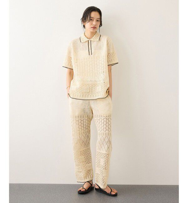 ROPE「【COOHEM(コーヘン)】SUKASHI EMBOSSED KNIT/セットアップ対応」|ニット・セーター|