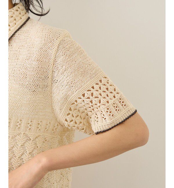 ROPE「【COOHEM(コーヘン)】SUKASHI EMBOSSED KNIT/セットアップ対応」|ニット・セーター|