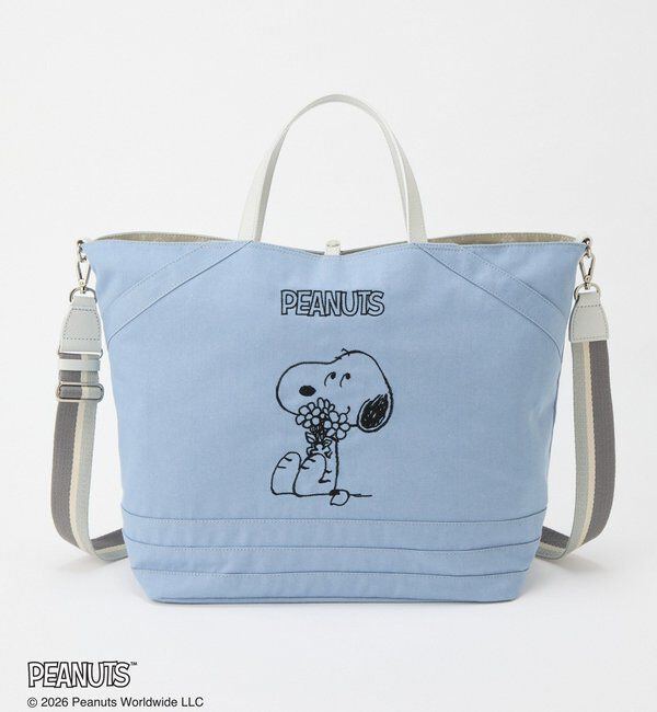  「《PEANUTS&times;russet》リバーシブルビッグトートバッグ」|トートバッグ|スカイブルー