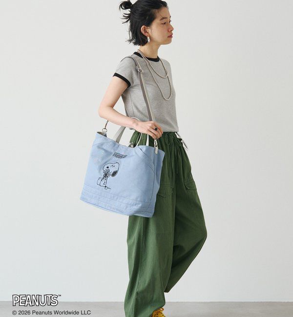  「《PEANUTS&times;russet》リバーシブルビッグトートバッグ」|トートバッグ|