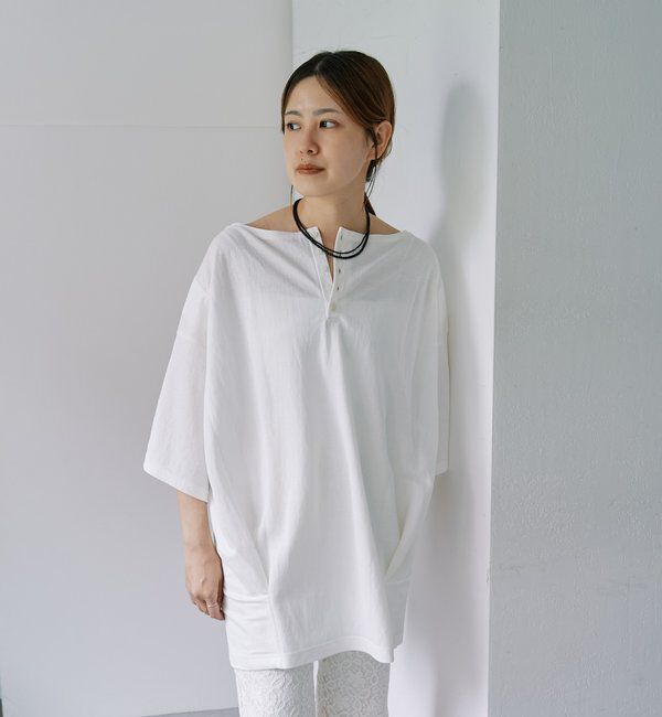  「2WAYヘンリーBIGTee」|Tシャツ・カットソー|