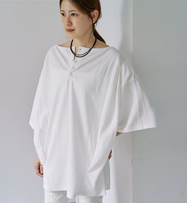  「2WAYヘンリーBIGTee」|Tシャツ・カットソー|