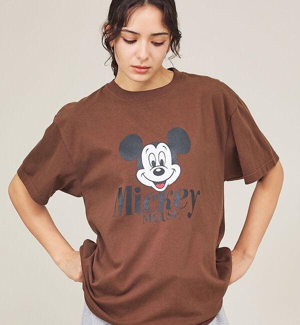 ABAHOUSE「【GOOD ROCK SPEED / グッドロックスピード】MickeyMous」|Tシャツ・カットソー|ブラウン