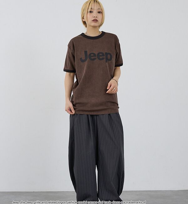 NOMINE「【GOOD ROCK SPEED】Jeep(R) ロゴ リンガーTシャツ レトロ」|Tシャツ・カットソー|