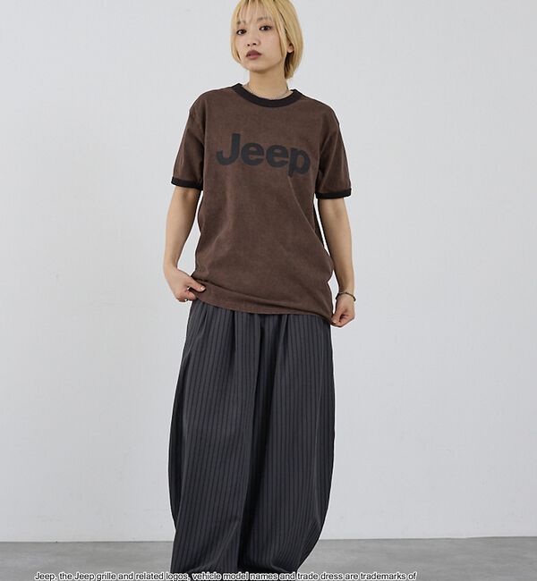 NOMINE「【GOOD ROCK SPEED】Jeep(R) ロゴ リンガーTシャツ レトロ」|Tシャツ・カットソー|