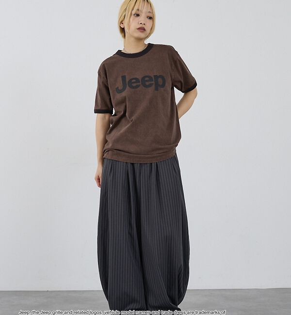 NOMINE「【GOOD ROCK SPEED】Jeep(R) ロゴ リンガーTシャツ レトロ」|Tシャツ・カットソー|