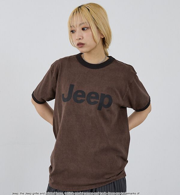 NOMINE「【GOOD ROCK SPEED】Jeep(R) ロゴ リンガーTシャツ レトロ」|Tシャツ・カットソー|