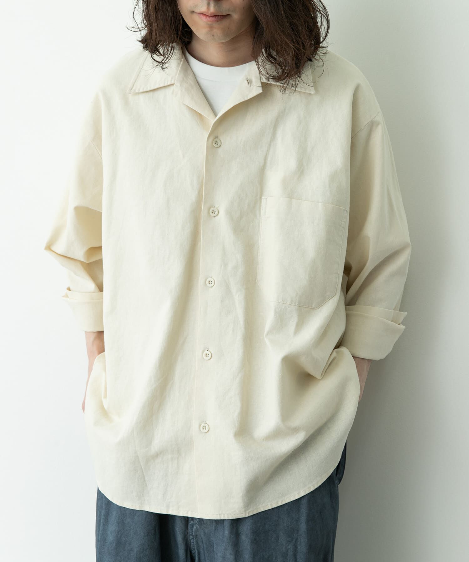 Sonny Label 「ARMY TWILL　COTTON LINEN UTILITYSHIRTS」|シャツ・ブラウス|