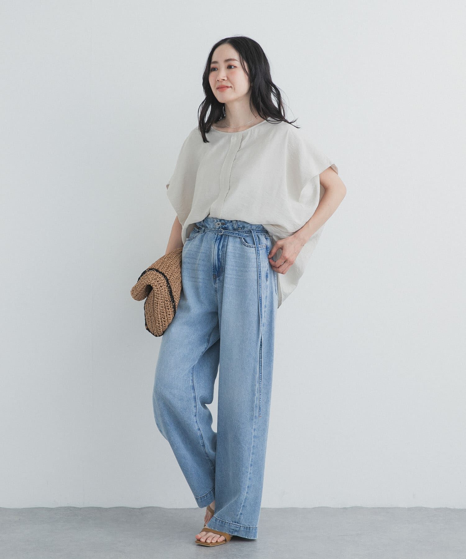 URBAN RESEARCH DOORS「センタータックコクーンブラウス」|シャツ・ブラウス|