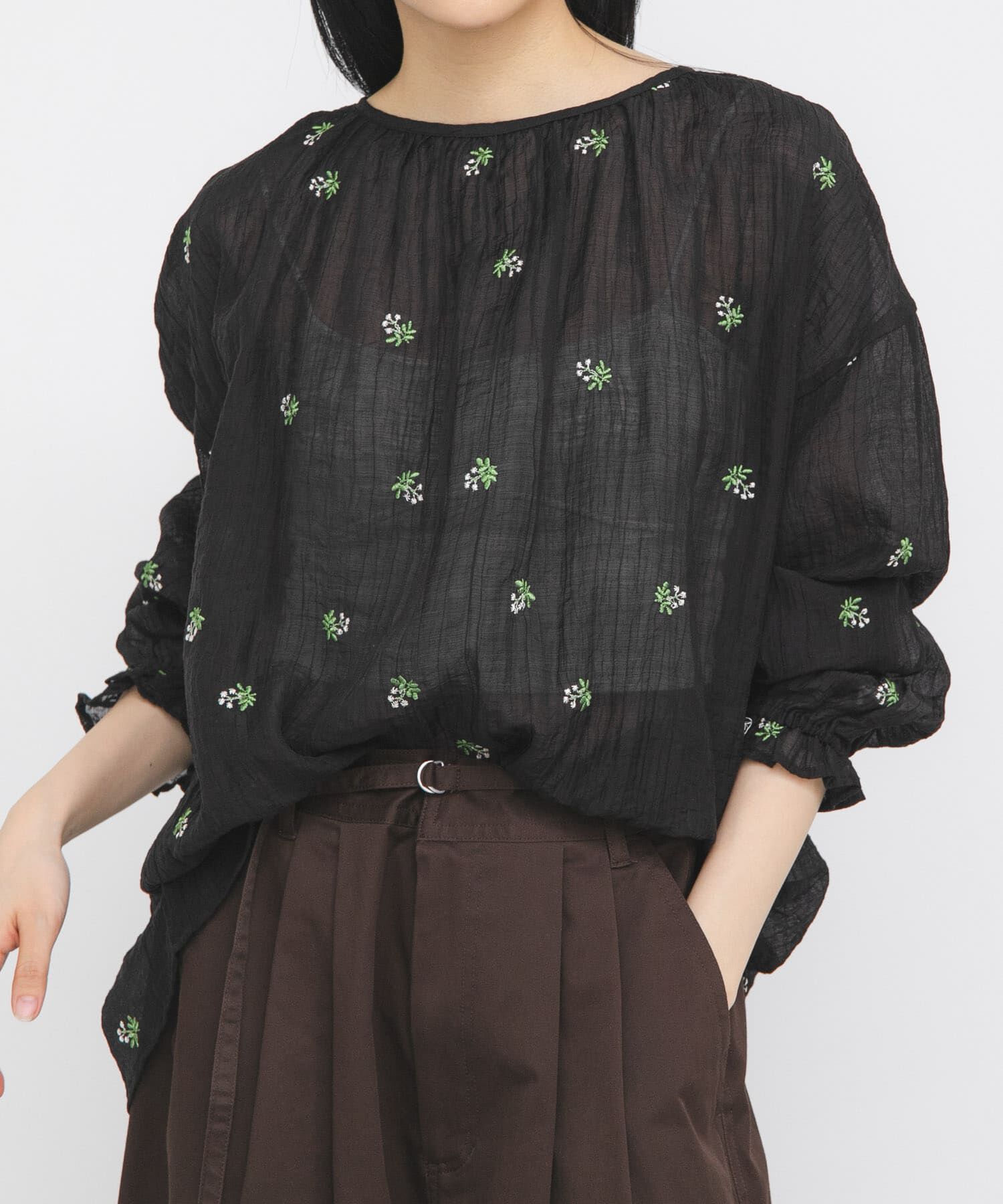  「『STAFF DESIGN PROJECT』2WAY刺繍ブラウス」|シャツ・ブラウス|