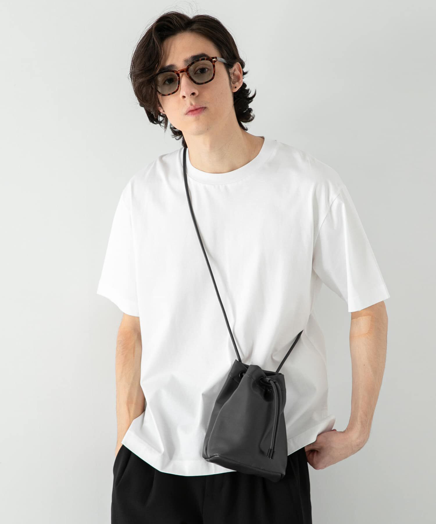 SENSE OF PLACE by URBAN RESEARCH「シルケットTシャツ(5分袖)」|Tシャツ・カットソー|
