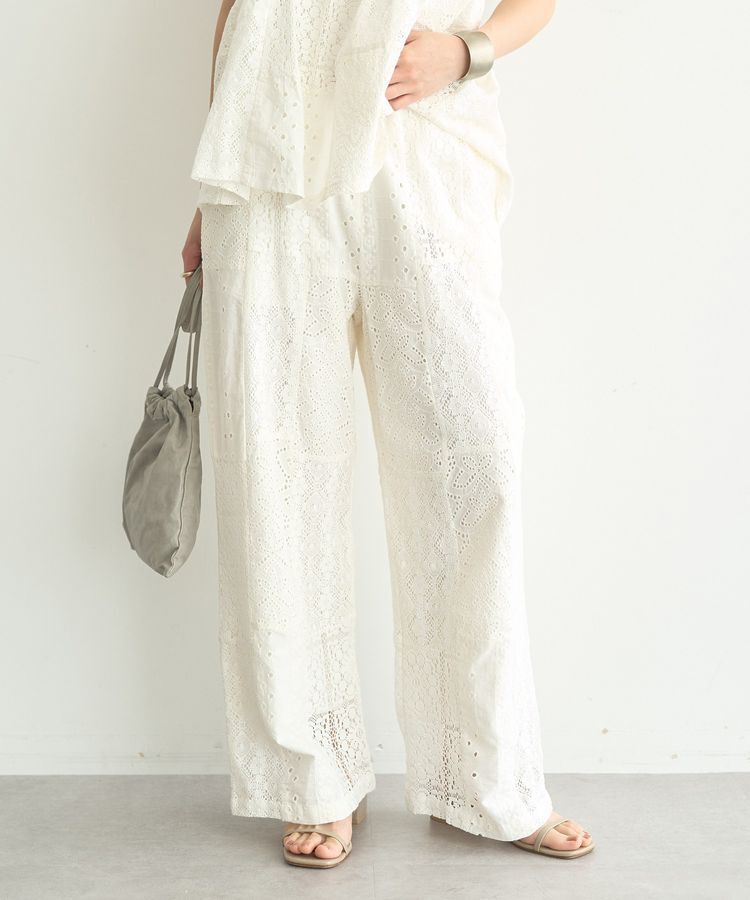 earth music&ecology「【WEB・一部店舗限定】パッチワークレースパンツ」|その他|