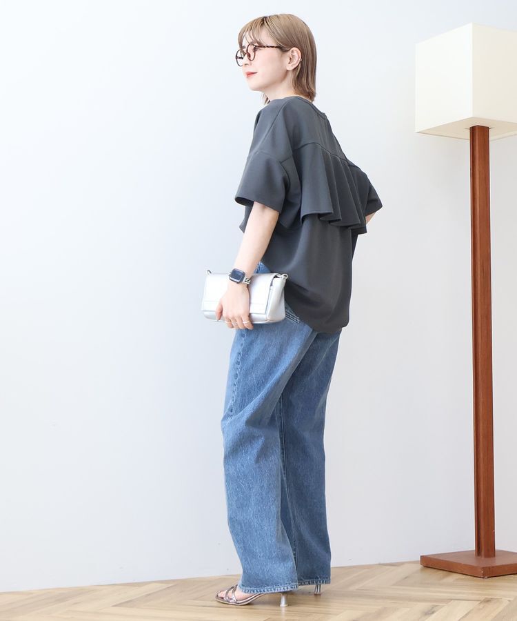 AMERICAN HOLIC「【WEB限定】バックフリル半袖プルオーバー」|Tシャツ・カットソー|
