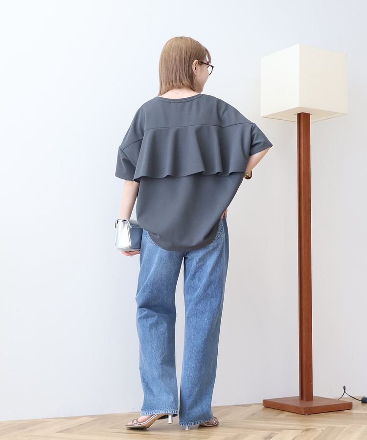 AMERICAN HOLIC「【WEB限定】バックフリル半袖プルオーバー」|Tシャツ・カットソー|
