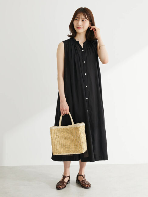 Green Parks「I　ノースリーブワンピース」|ワンピース|Black