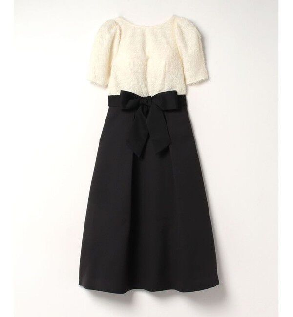 LOULOU WILLOUGHBY「【LOULOU WILLOUGHBY】カットジャガードワンピース」|ワンピース|ブラック