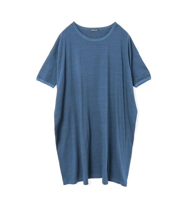 mizuiro ind「mizuiro ind クルーネックワイドワンピース」|ワンピース|インディゴネイビー