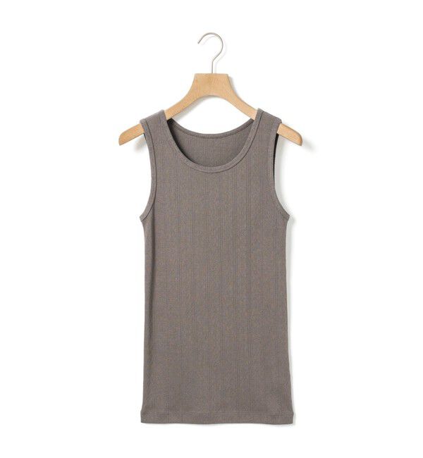 MidiUmi「MidiUmi アイレットメッシュタンクトップ」|Tシャツ・カットソー|ベージュ