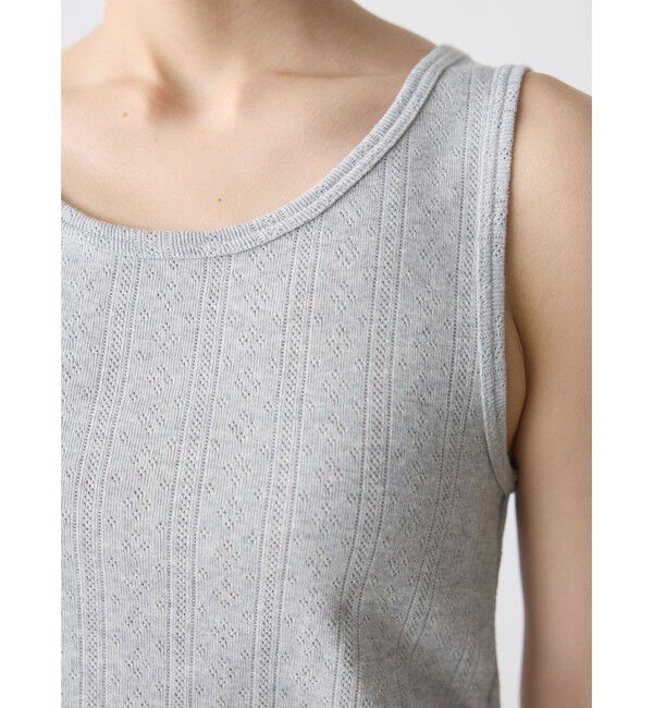 MidiUmi「MidiUmi アイレットメッシュタンクトップ」|Tシャツ・カットソー|