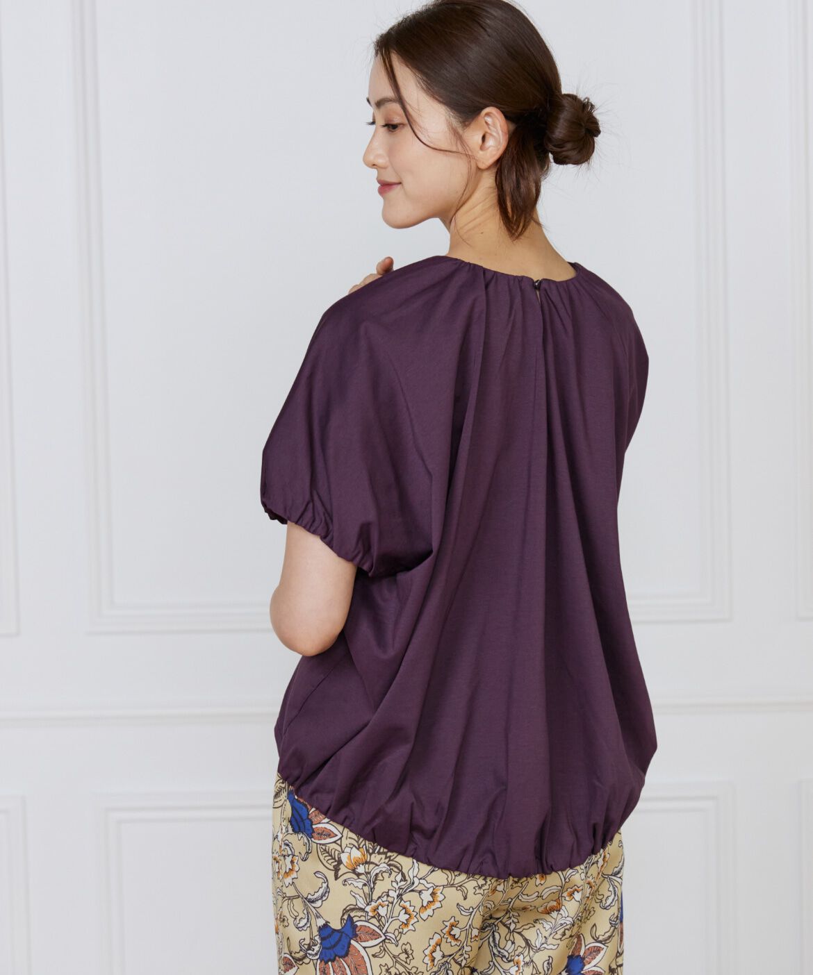 Le Souk「ドルマンスリーブカットプルオーバー」|Tシャツ・カットソー|パープル2