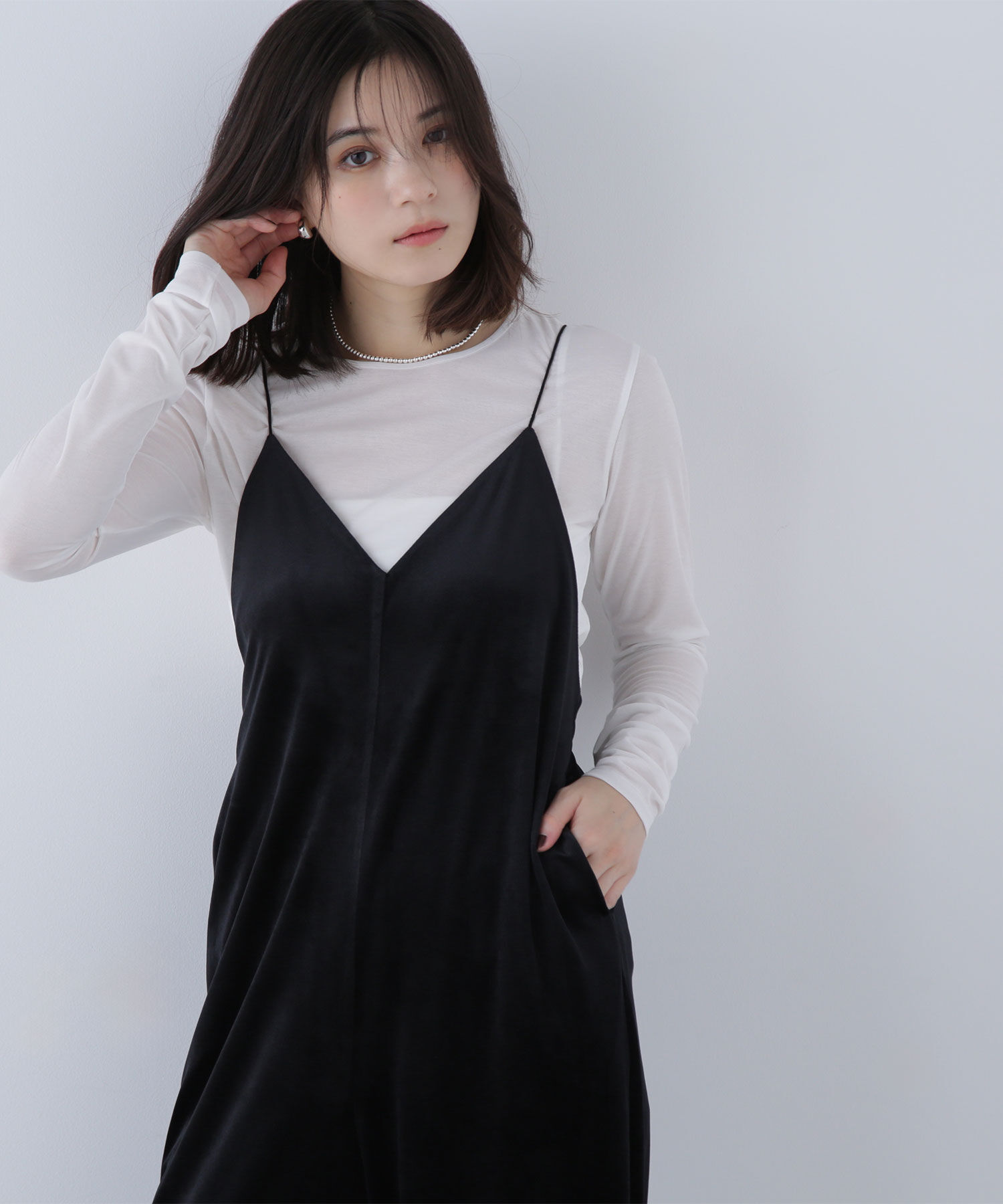  「シアーカットソーシリーズ クルーネック」|Tシャツ・カットソー|オフホワイト1