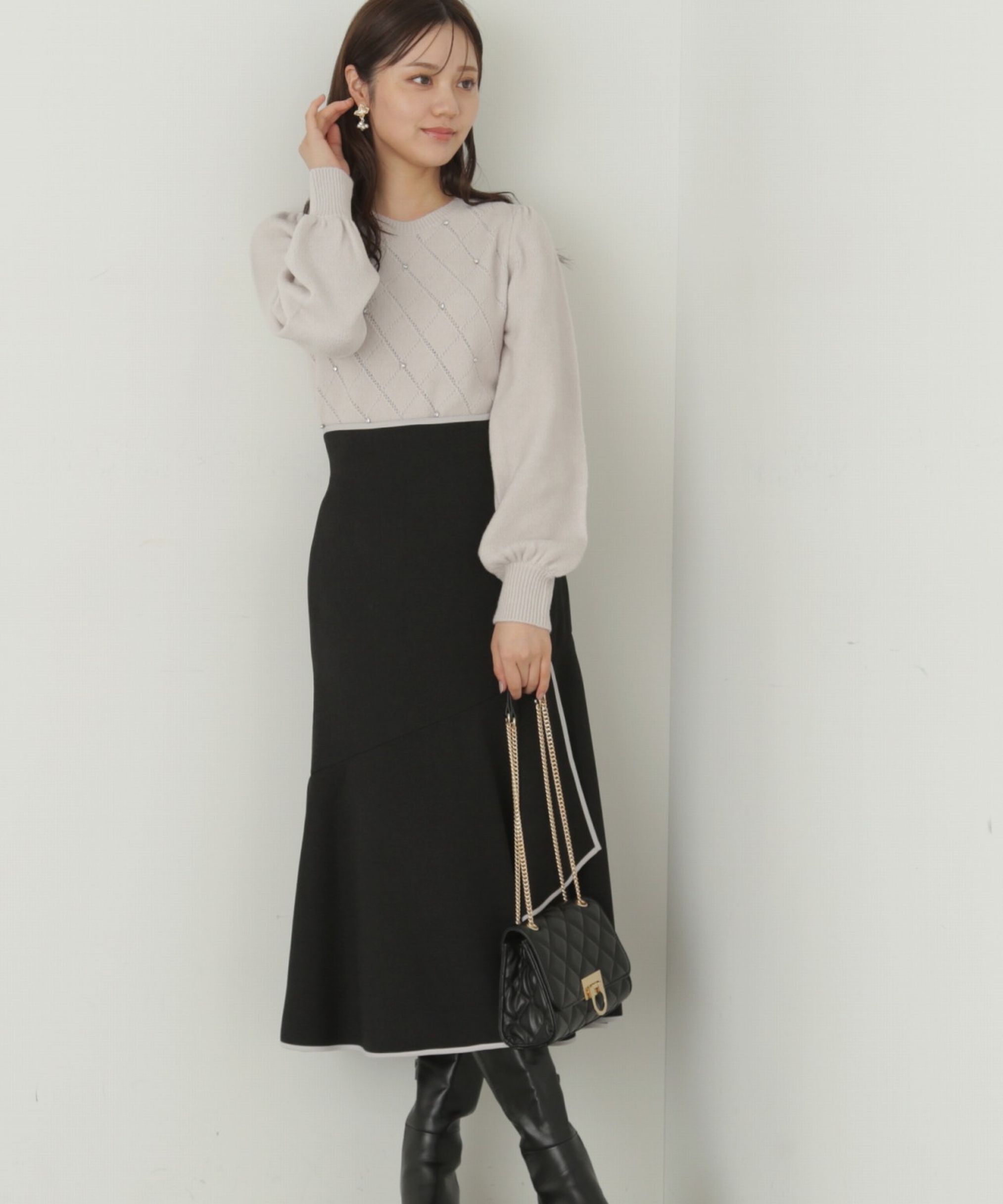 PROPORTION BODY DRESSING「パイピングマーメイドスカート」|スカート|