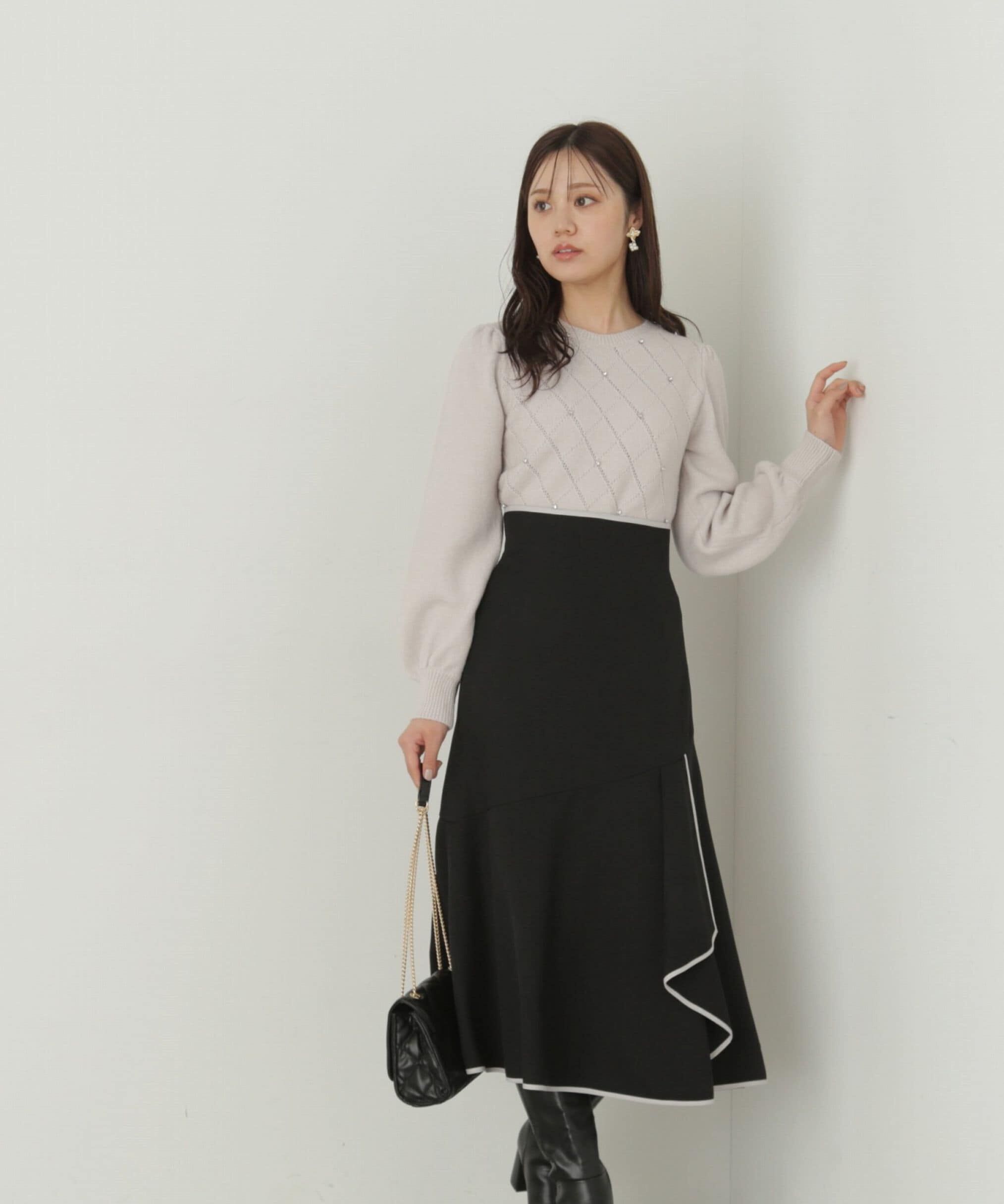 PROPORTION BODY DRESSING「パイピングマーメイドスカート」|スカート|
