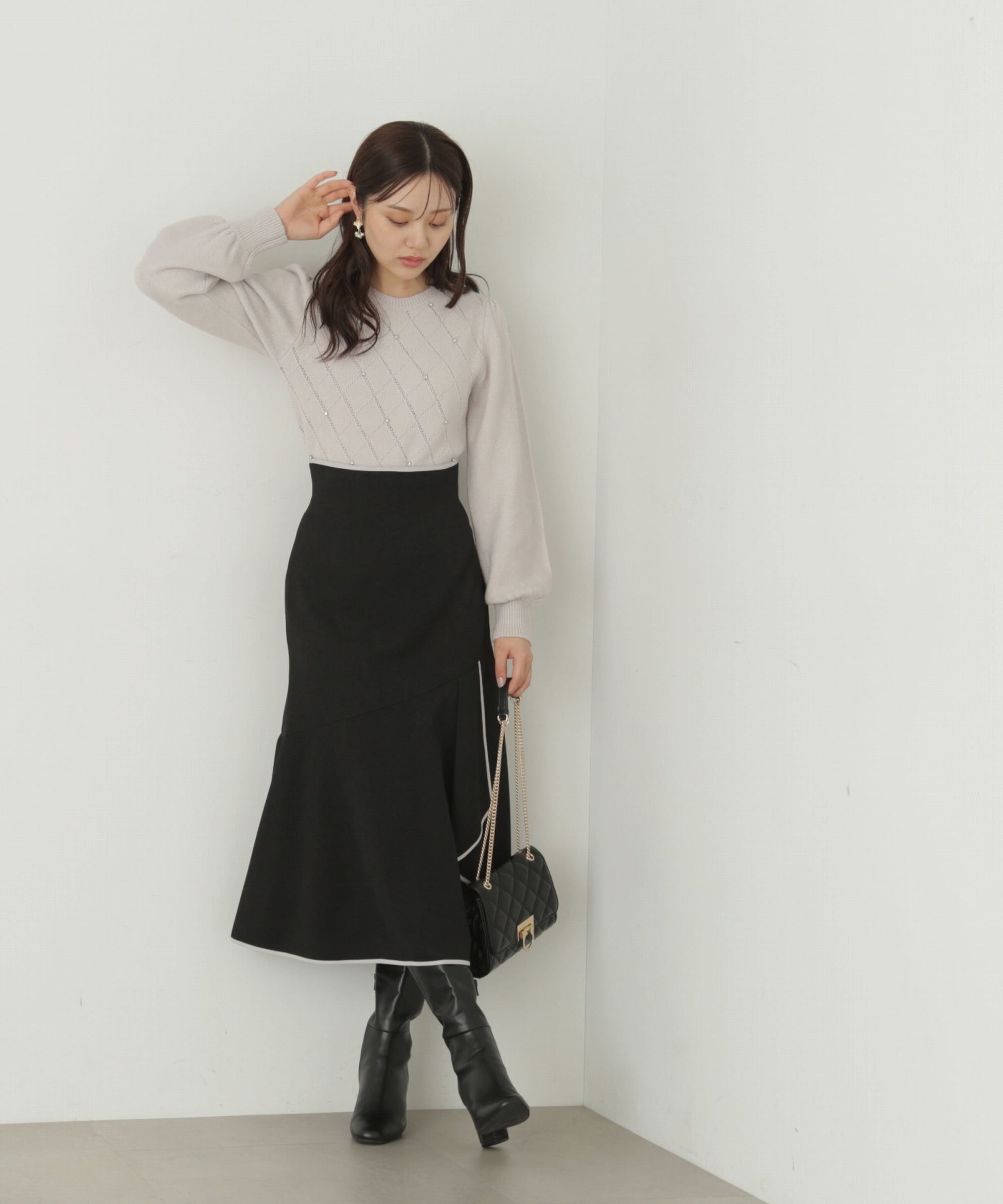 PROPORTION BODY DRESSING「パイピングマーメイドスカート」|スカート|