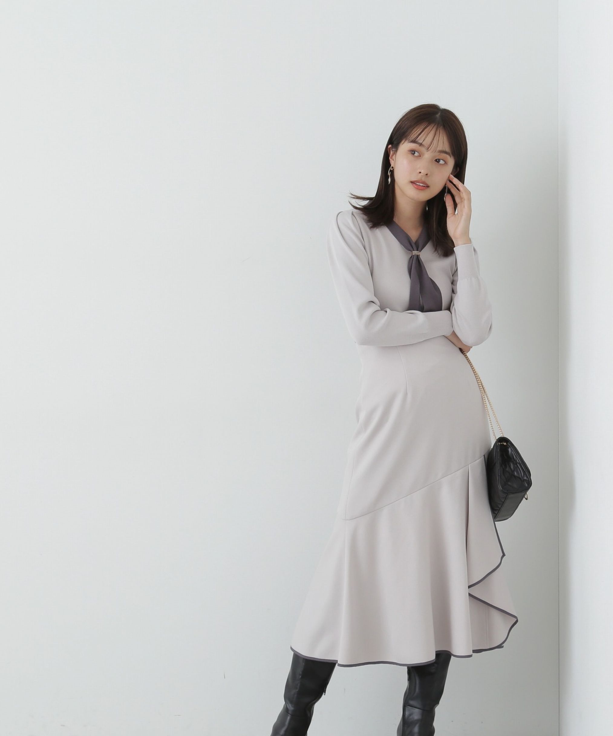 PROPORTION BODY DRESSING「パイピングマーメイドスカート」|スカート|