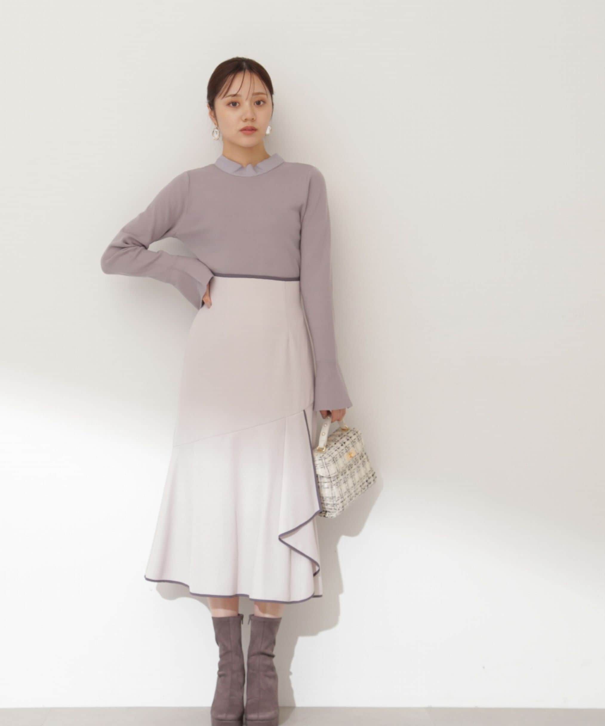 PROPORTION BODY DRESSING「パイピングマーメイドスカート」|スカート|