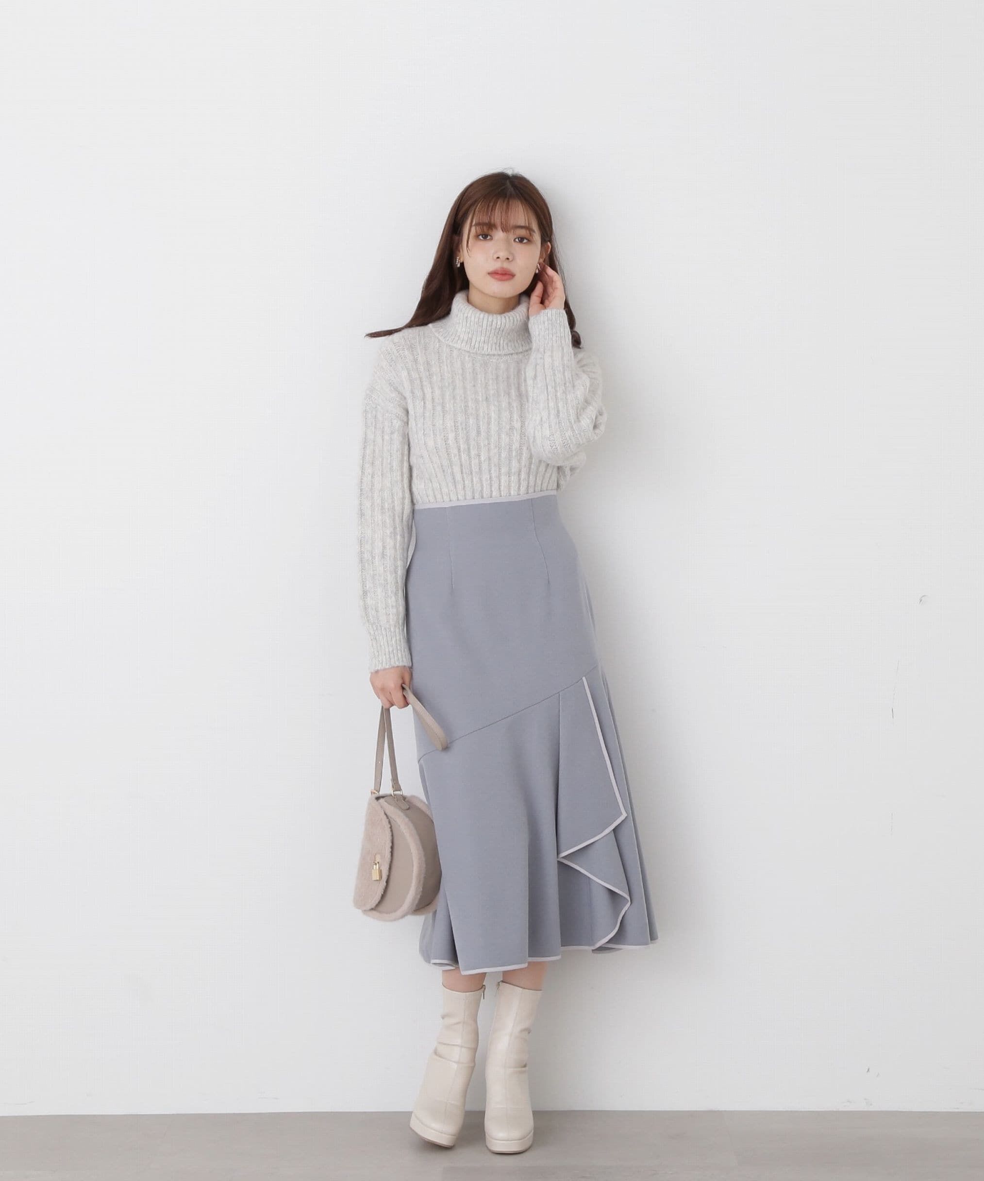 PROPORTION BODY DRESSING「パイピングマーメイドスカート」|スカート|