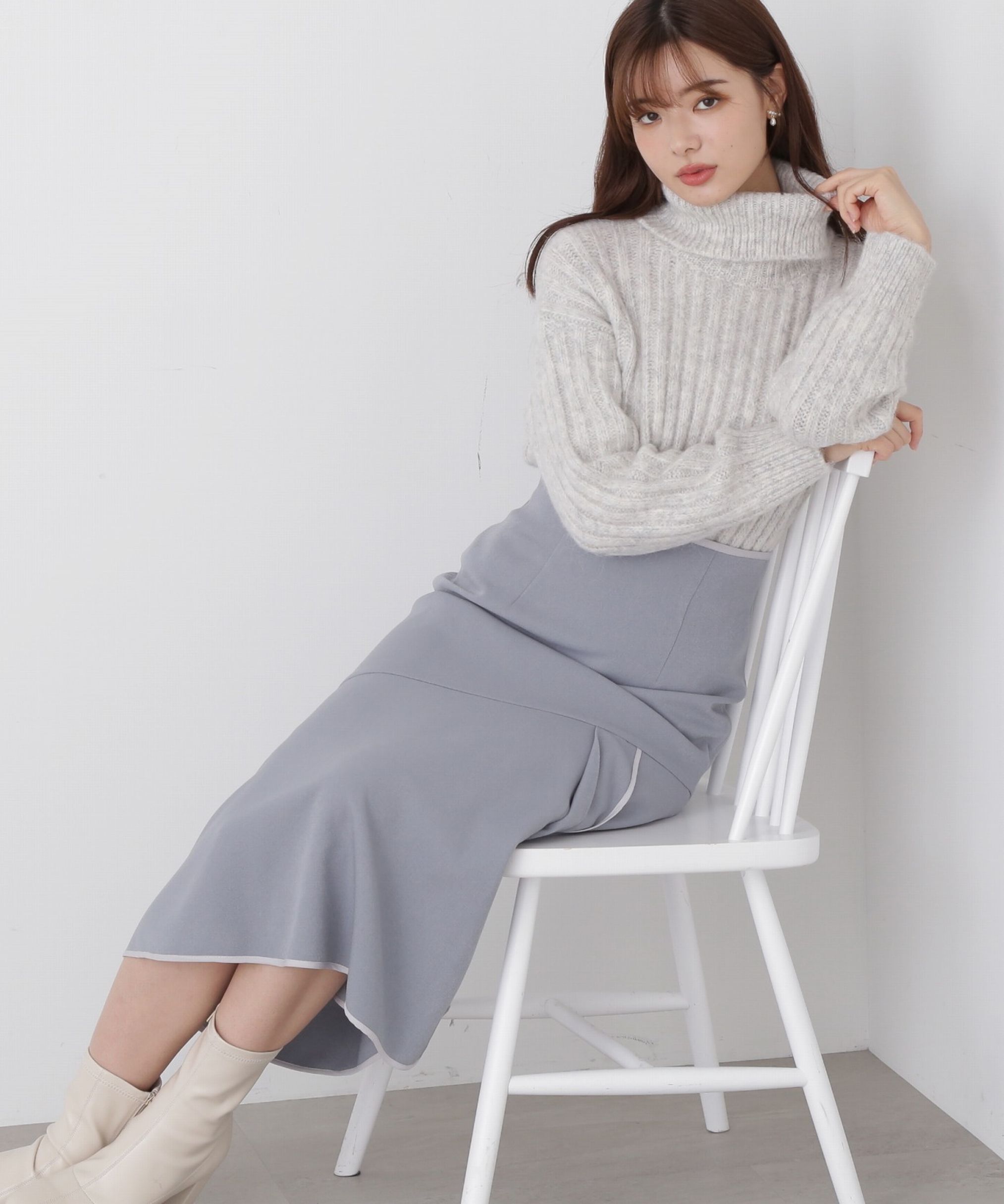 PROPORTION BODY DRESSING「パイピングマーメイドスカート」|スカート|