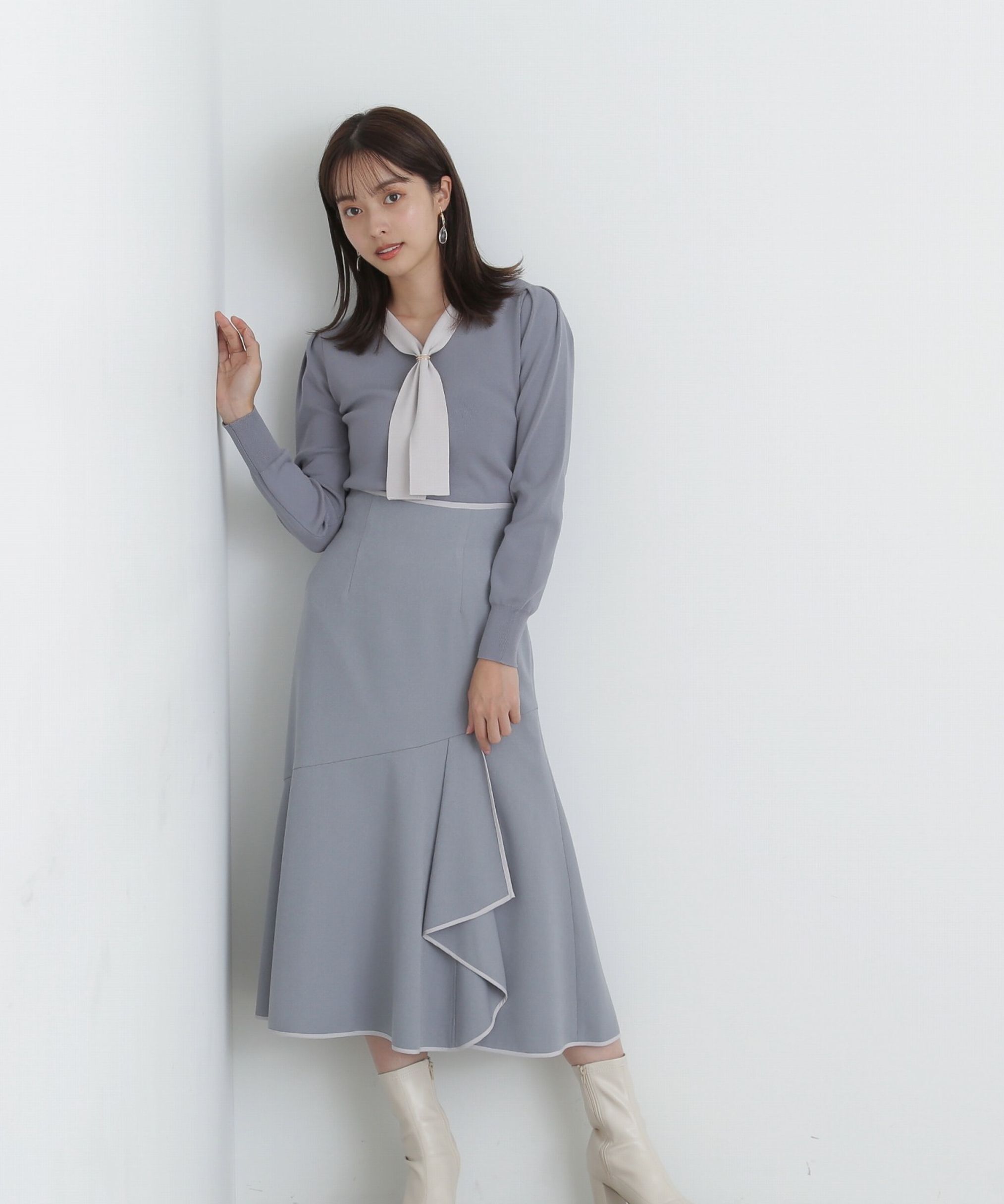 PROPORTION BODY DRESSING「パイピングマーメイドスカート」|スカート|