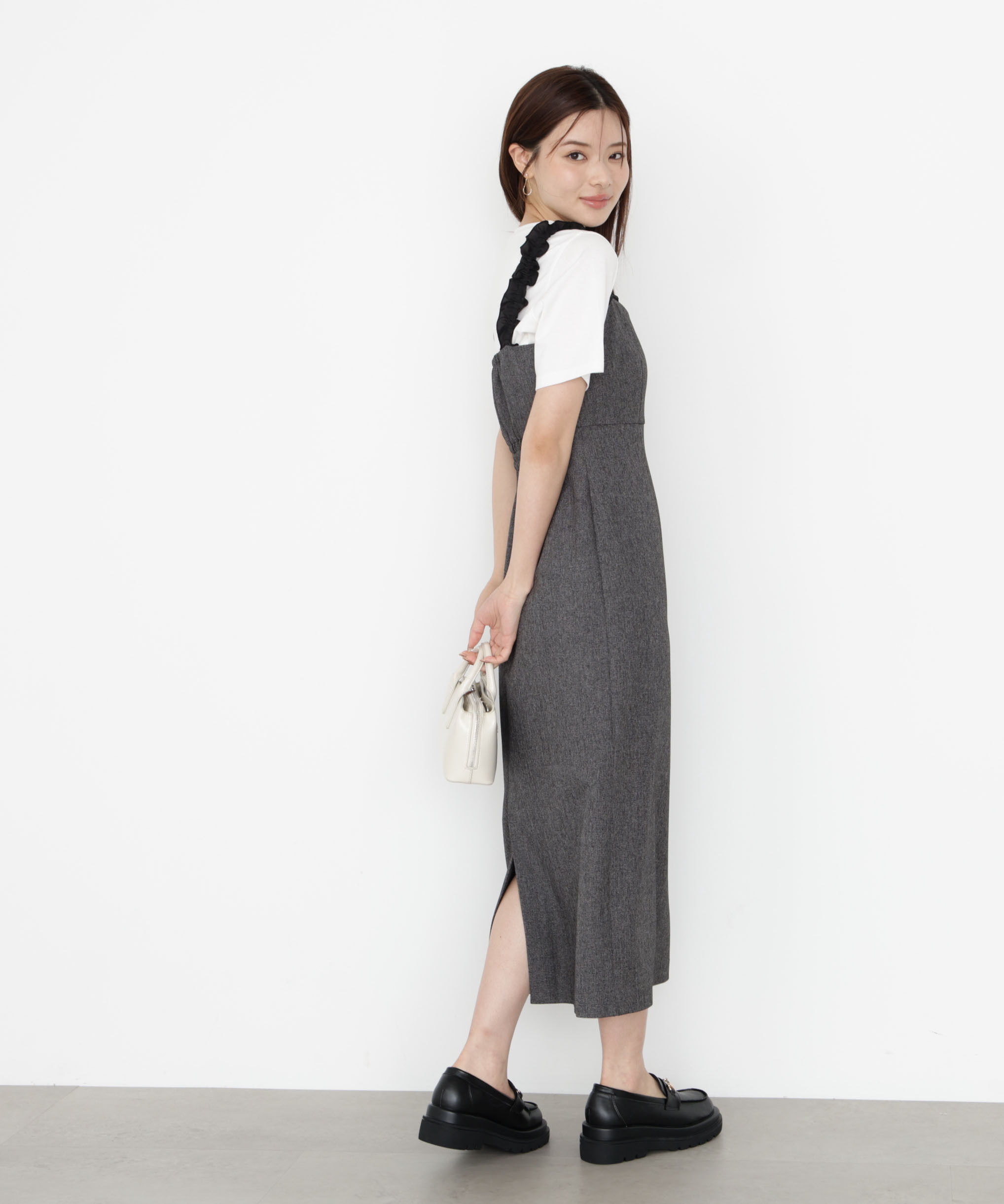 PROPORTION BODY DRESSING「フリルショルダーワンピース 25AW」|ワンピース|